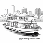 Double-Decker Pontoon Boat Coloring Pages 2