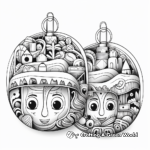 Double Sided 3D Ornament Coloring Pages 2