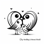 Dove Love Symbol Coloring Pages 2