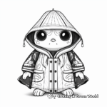 Downloadable Frog Pattern Raincoat Coloring Pages 3