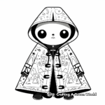 Downloadable Frog Pattern Raincoat Coloring Pages 4