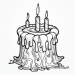 Dramatic Advent Candle Coloring Pages 1