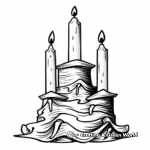 Dramatic Advent Candle Coloring Pages 2