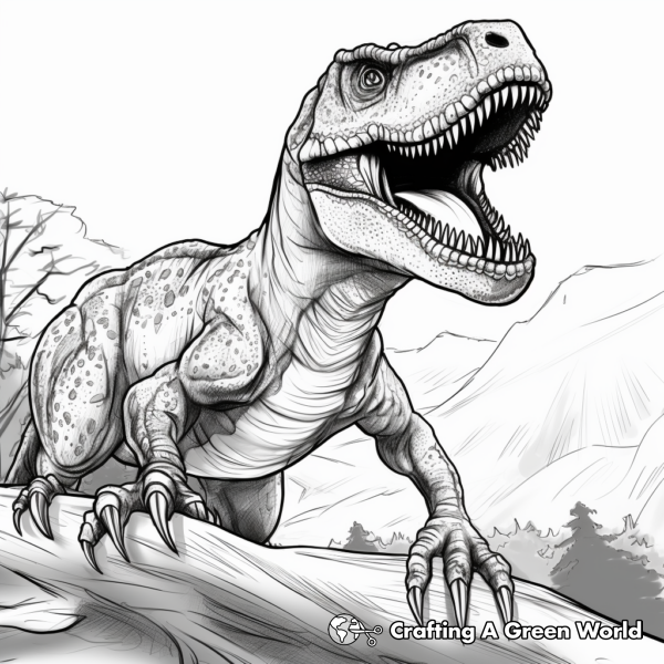 Realistic Dinosaur Coloring Pages - Free & Printable!