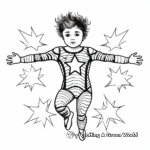 Dramatic Circus Performer Leotard Coloring Pages 1