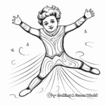 Dramatic Circus Performer Leotard Coloring Pages 2