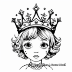 Dramatic Gothic Tiara Coloring Pages 1