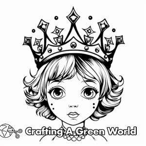Tiara Coloring Pages - Free &amp; Printable!
