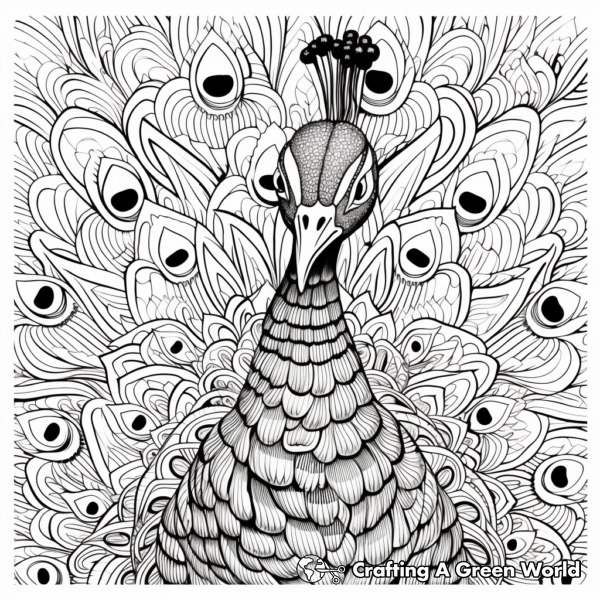 Peacock For Adults Coloring Pages - Free & Printable!