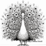 Dramatic Peafowl Display Coloring Pages 4