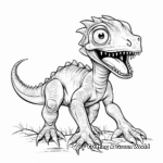 Dreadful Dilophosaurus Coloring Pages 2