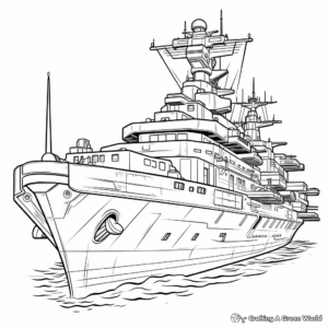 Dreadnought Battleship Coloring Pages 2