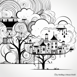 Dreamy Abstract Digital Art Coloring Pages 4