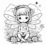 Dreamy Fairy Coloring Pages 2