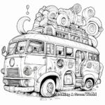 Dreamy Magical Bus Coloring Pages 2