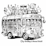 Dreamy Magical Bus Coloring Pages 3