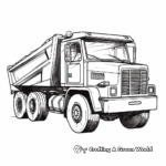 Dump Truck and Machinery Coloring Pages 3