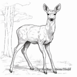 Dynamic Blacktail Deer Coloring Pages 1