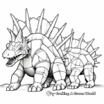 Dynamic Duo Stegosaurus Coloring Pages 2