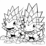 Dynamic Duo Stegosaurus Coloring Pages 3
