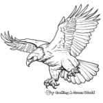 Dynamic Flying Eagle Coloring Pages 4