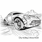 Dynamic Race Car Coloring Pages 2