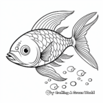 Dynamic Salmon Fish Coloring Pages 3