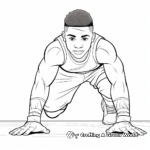Dynamically Diverse Olympic Athlete Coloring Pages 1