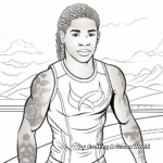 Dynamically Diverse Olympic Athlete Coloring Pages 4