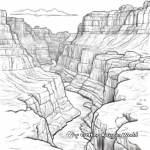 Earth's Natural Wonders: Grand Canyon, Niagara Falls etc Coloring Pages 2