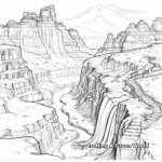 Earth's Natural Wonders: Grand Canyon, Niagara Falls etc Coloring Pages 3