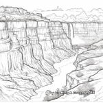 Earth's Natural Wonders: Grand Canyon, Niagara Falls etc Coloring Pages 4
