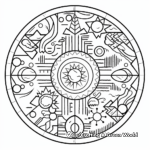 Earthy Mandala Coloring Pages for Relaxation 1