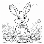 Easter Bunny April Coloring Pages 3
