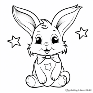 Easter Bunny April Coloring Pages 4