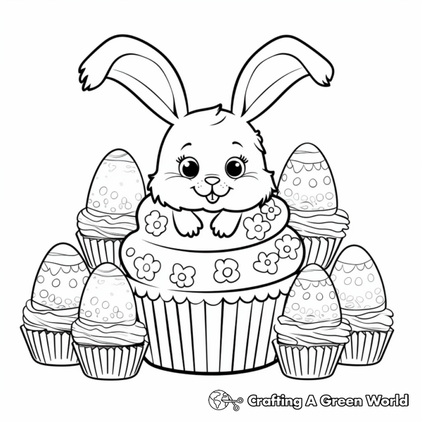 Cupcake Coloring Pages - Free & Printable!