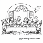 Easter Special: Last Supper Coloring Pages 2