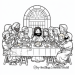Easter Special: Last Supper Coloring Pages 3