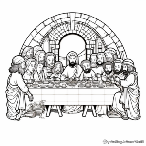 Easter Special: Last Supper Coloring Pages 4