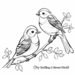 Easy Adult Coloring Pages With Birds 2