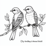 Easy Adult Coloring Pages With Birds 3