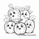 Easy and Fun Fruit Coloring Pages 1