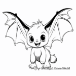 Easy and Simple Bat Wings Coloring Pages for Beginners 1