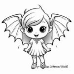 Easy and Simple Bat Wings Coloring Pages for Beginners 4