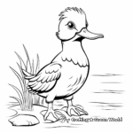 Easy and Simple Kingfisher Coloring Pages 4