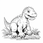 Easy Iguanodon Coloring Pages for Kids 3