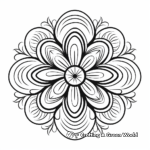 Easy Mandala Coloring Pages for Stress Relief 3