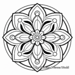 Easy Mandala Coloring Pages for Stress Relief 4
