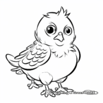 Easy Pigeon Outline Coloring Pages for Beginners 3