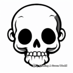 Easy Printable Skull and Bones Coloring Pages 1
